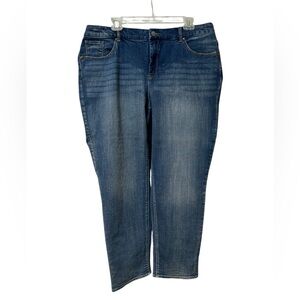 Chico's So Slimmimg Straight Leg Jeans size 3 (XL)